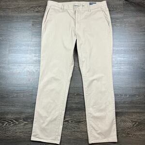 Bonobos Slim Fit Chino Pants Mens 38x32 Bonobos Beige Casual Business Office